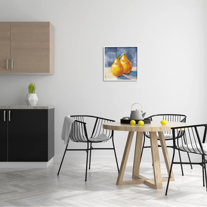 Stupell Classic Yellow Pears Delicious Fruit Still Life Framed Wall Art, Design by Carol Robinson
