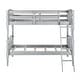 preview thumbnail 14 of 19, Classic Rectangular Design Twin over Twin Bunk Bed Blue