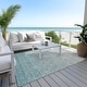 preview thumbnail 48 of 135, Machine Washable Indoor/ Outdoor Ombre Trellis Chantille Rug