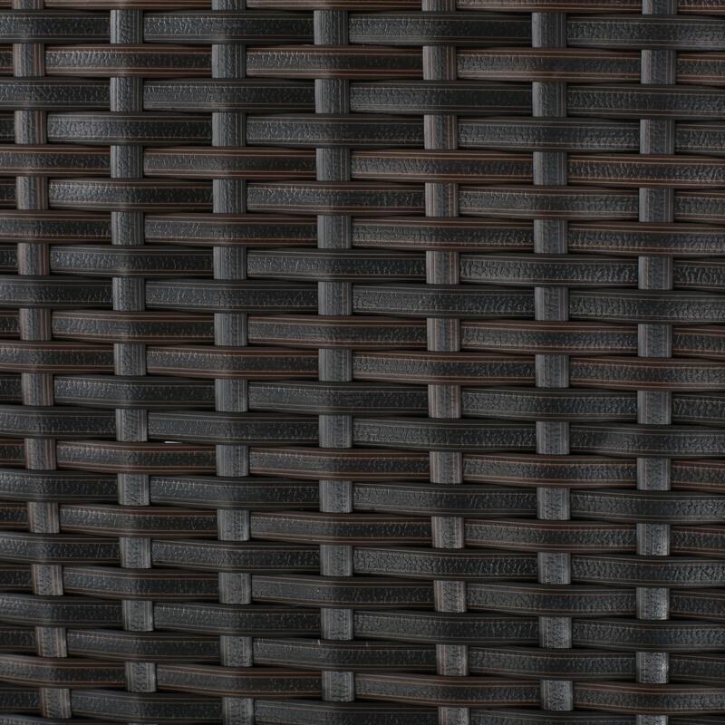 Lenox Outdoor 9-piece Rectangular Wicker Dining Set with Cushions by Christopher Knight Home