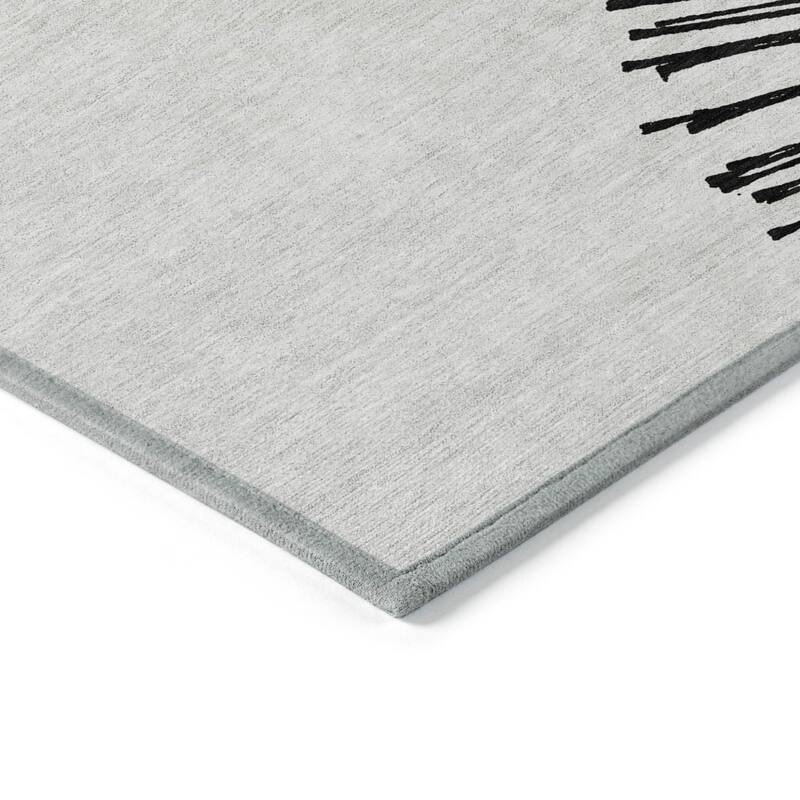 HomeRoots Abstract Transitional Rectangle Outdoor Rug