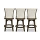 preview thumbnail 3 of 3, Henry 27" Swivel Upholstered Counter Height Bar Stool