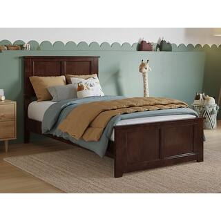 Charlotte Solid Wood Low Profile Platform Bed with Matching Footboard