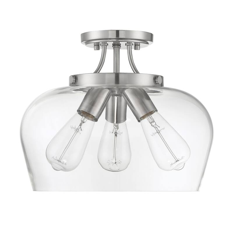 Savoy House Octave 3 Light 13" Wide Semi-Flush Ceiling Fixture