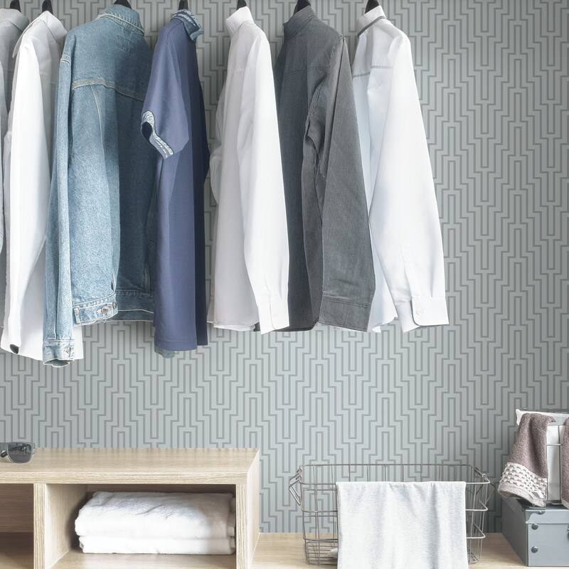 Scott Living Sky Blue Crystalline Self Adhesive Wallpaper