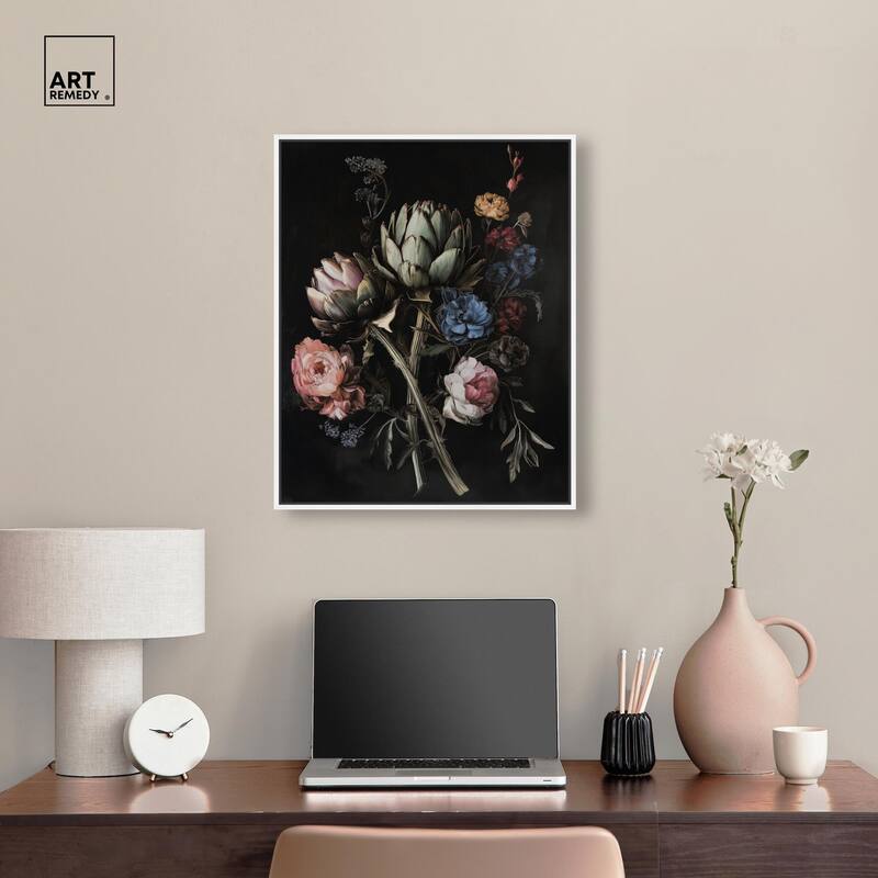 Moody Artichoke III Canvas by Art Remedy