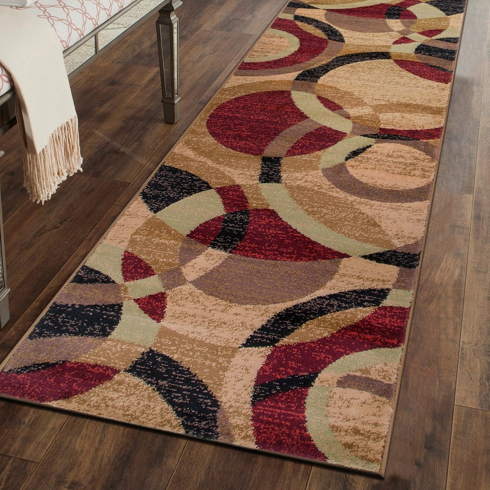 World Rug Gallery Geometric Circles Area Rug