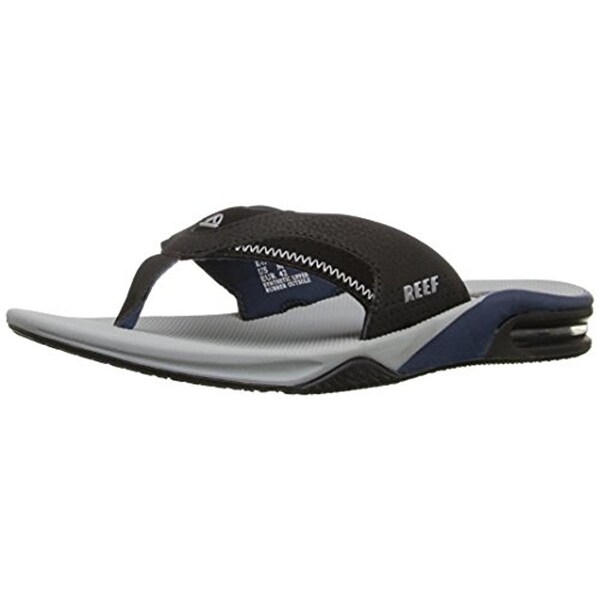 men's fanning thong sandals with bottle opener