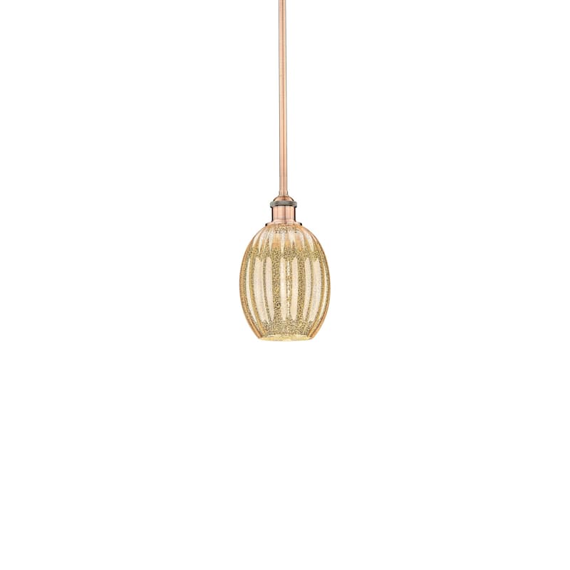 Innovations Lighting 616-1S-11-7 Preston Pendant Preston 7" Wide Mini - Antique Copper / Mercury