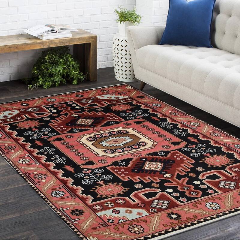 Overton Handmade Boho Southwestern Area Rug - 3' x 5'