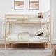 preview thumbnail 3 of 28, Full over Full Bunk Bed with Ladder,Wooden Bunk Bed with High Guardrail and Ladder for Kids, Teens, Dorm Rooms, and Guest Rooms