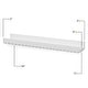 preview thumbnail 7 of 6, Wallniture Denver Wood Wall Bookshelves, Picture Ledge Shelf, White, Set of 2 - White