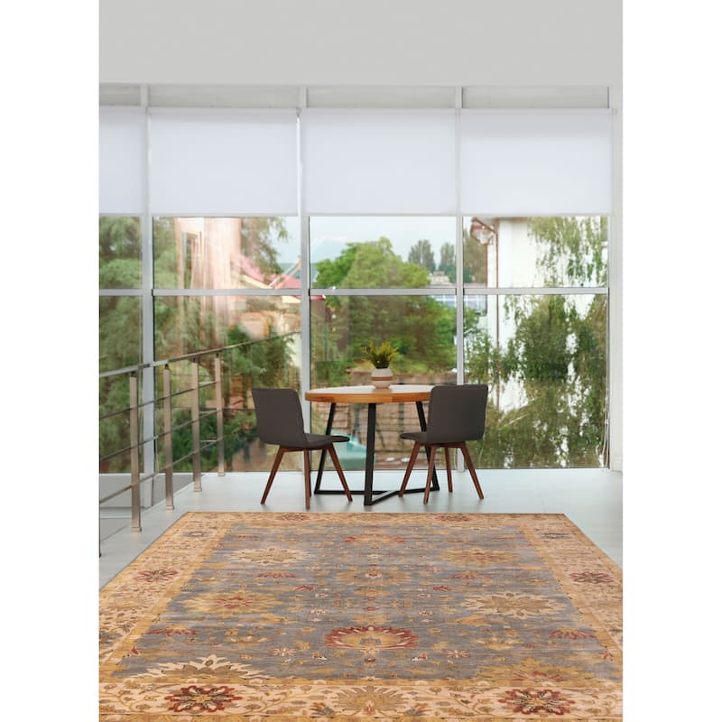 ECARPETGALLERY Hand-knotted Jules Serapi Light Denim Blue Wool Rug - 9'11 x 13'10