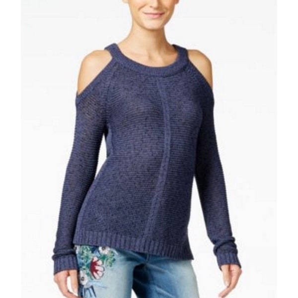white cold shoulder sweater