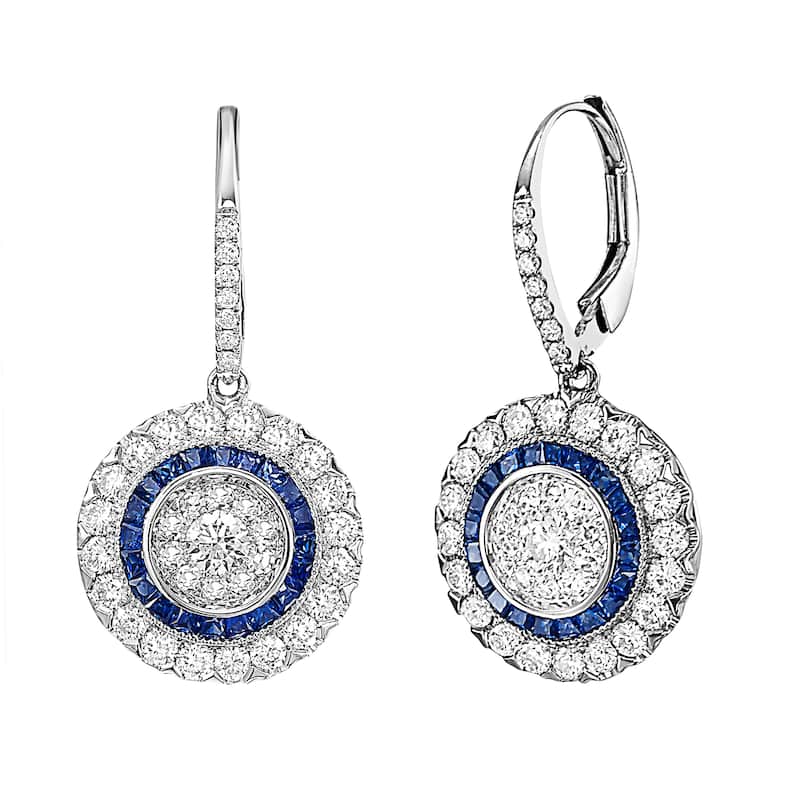 EFFY 18K White Gold Diamond Earrings