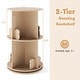 preview thumbnail 3 of 8, Gymax Kids Rotating Bookshelf Round Spinning Corner Bookcase w/Bear