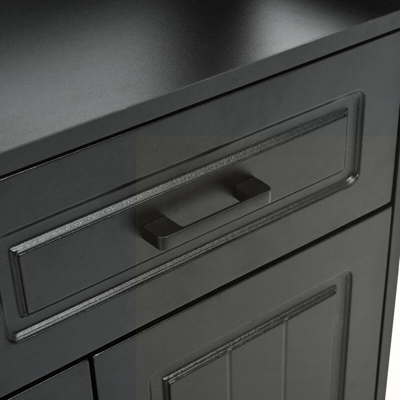 Four-Door Shoe Cabinet with Coat Rack
