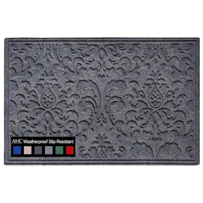 A1HC New All Weather Superior Dirt and Moisture Absorbing Polypropylene Door Mat with Non-Slip Backing for Inside Outside Use