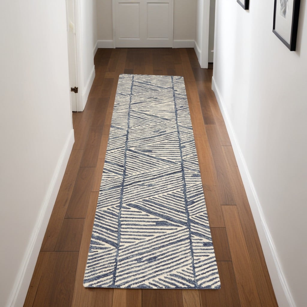 Cimak Power Loomed Abstract Modern Soft Area Rug By HomeRoots - 90' X '27' X '0.5
