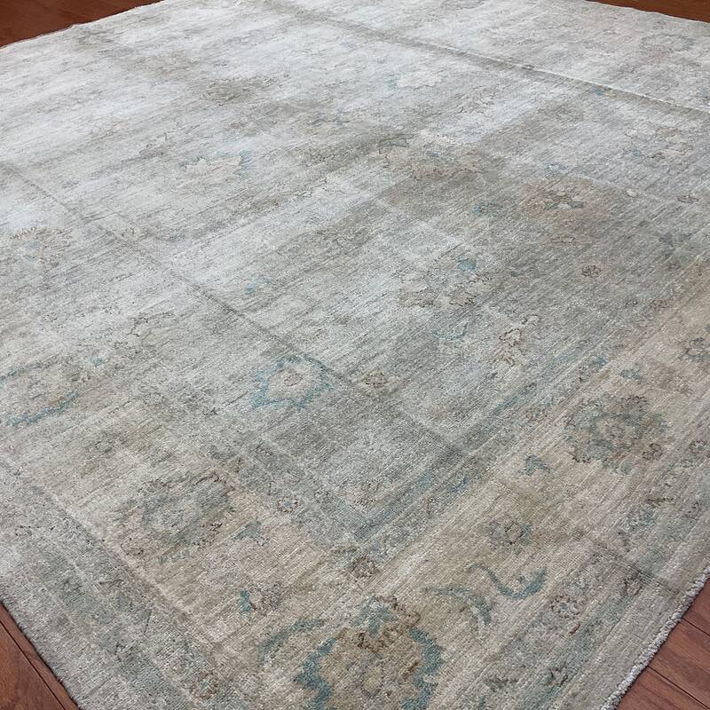 HERAT ORIENTAL Handmade 8'1 x 9' Oushak Wool Rug - 8'1" x 9'