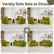 preview thumbnail 45 of 63, Cloud Sofa Corduroy Deep Seat Couch Oversized Compression Loveseat Sofa