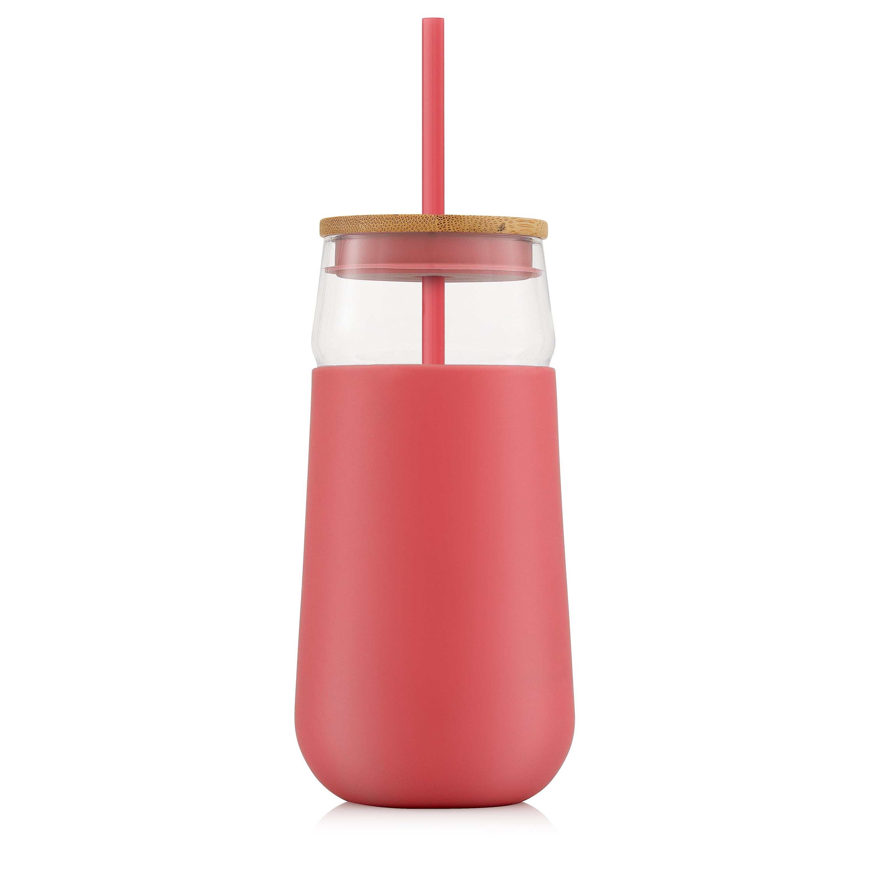 JoyJolt Vacuum Insulated 12-oz Tumbler with Lid & Handle ,Pink