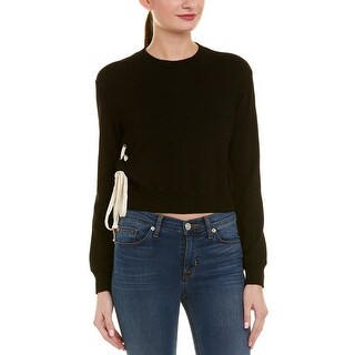 monrow lace up sweatshirt