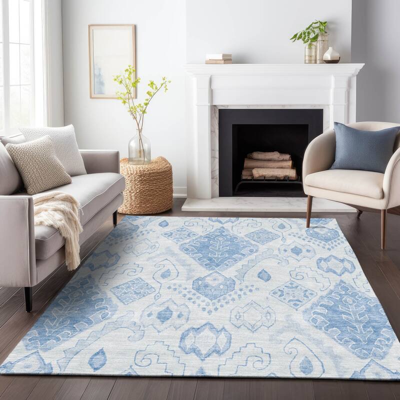 Machine Washable Indoor/ Outdoor Chantille Global Boho Rug