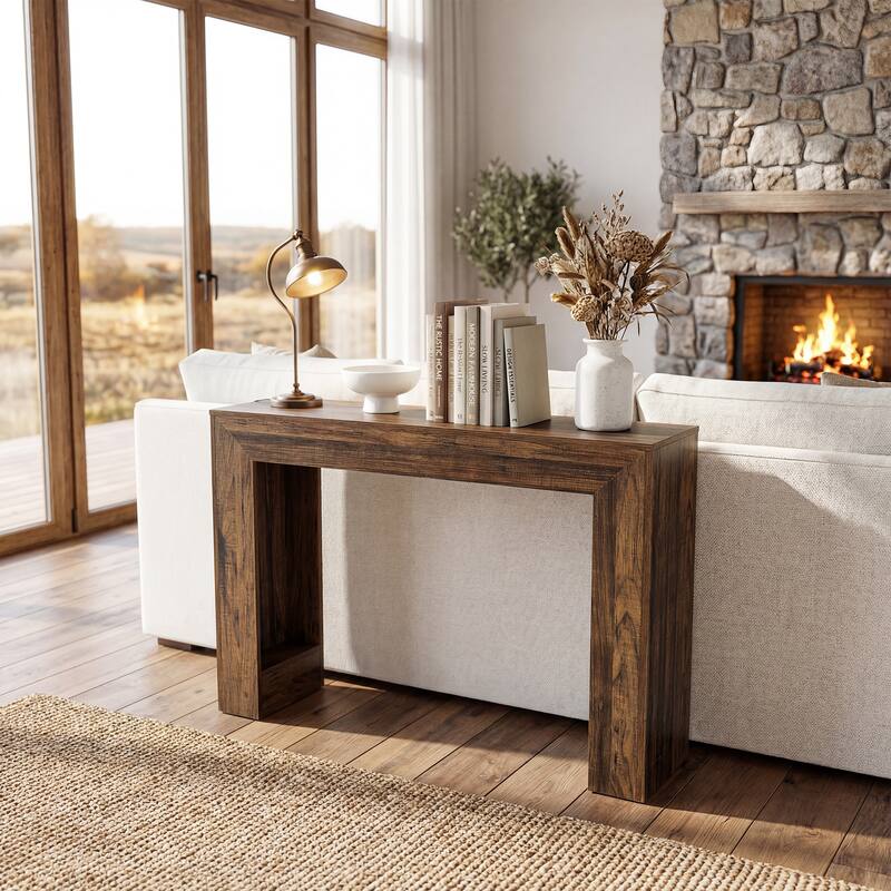41.3-Inch Narrow Console Table, Small Sofa Table Behind Couch