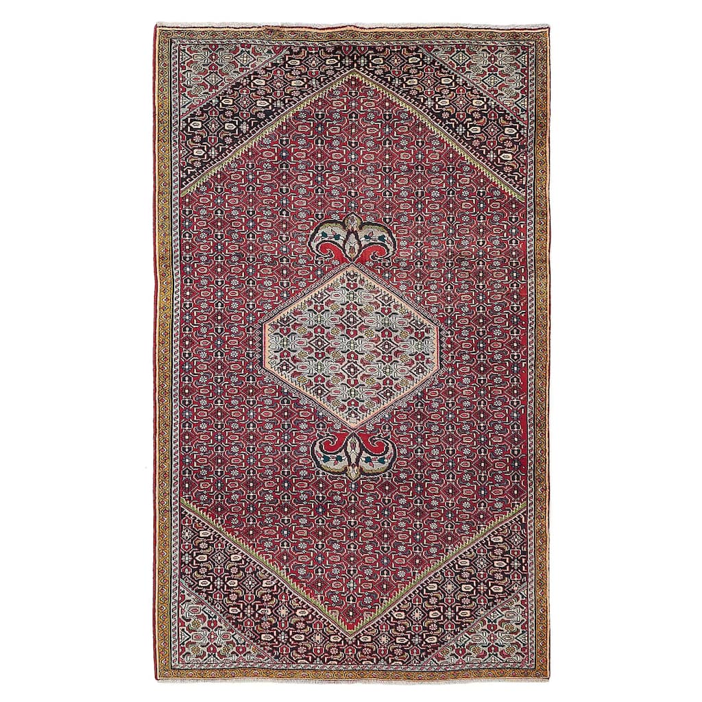 ECARPETGALLERY Hand-knotted Anadol Red Wool Rug - 4'11 x 8'2