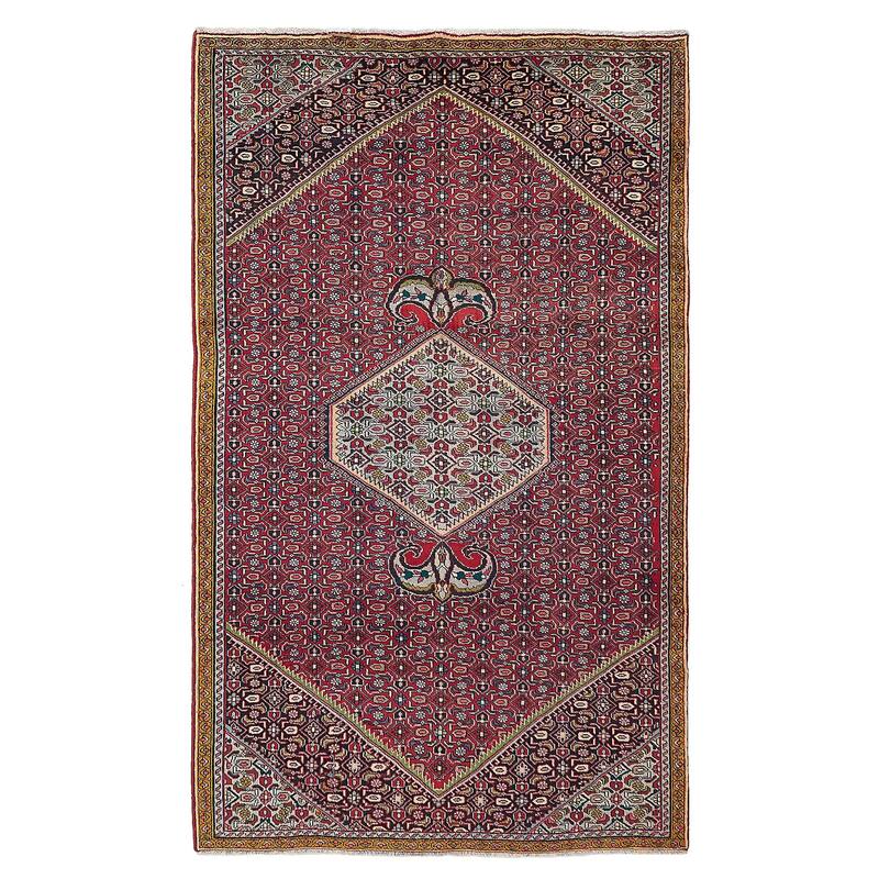 ECARPETGALLERY Hand-knotted Anadol Red Wool Rug - 4'11 x 8'2