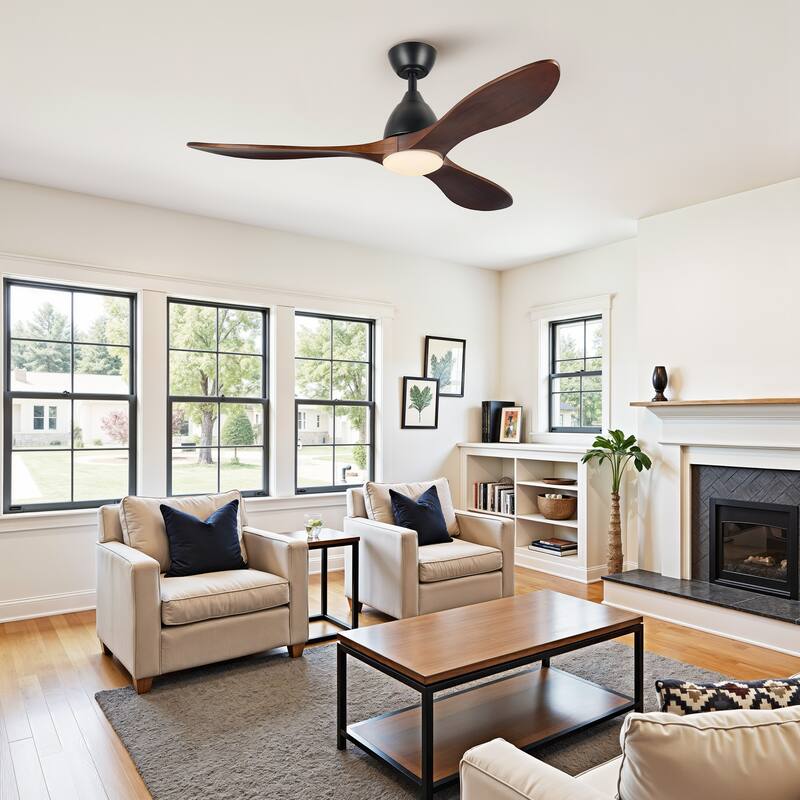 CO-Z 3 - Blade Modern Classic Smart Ceiling Fan with Dimmable LED Light and Remote