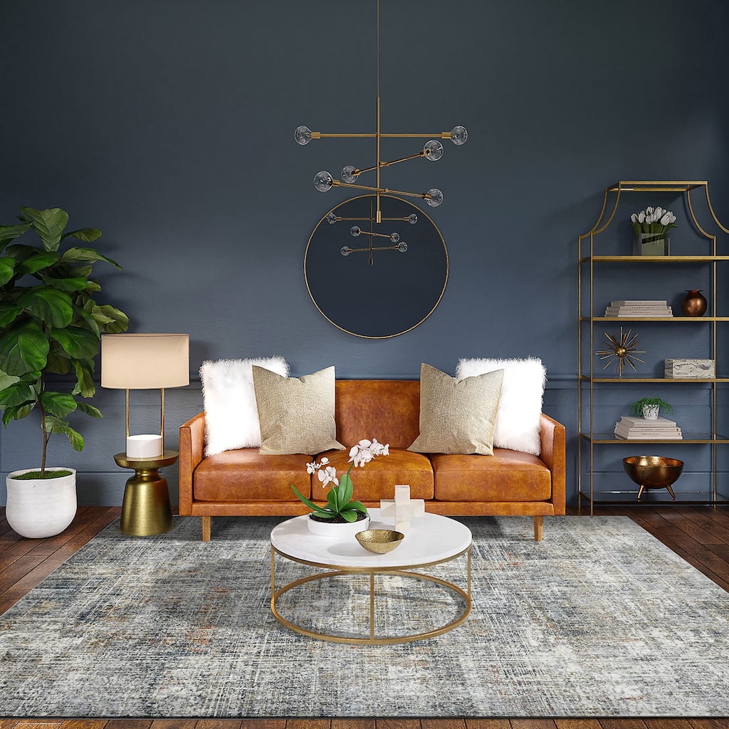 Magi Veronica Industrial Abstract Polyester Area Rug