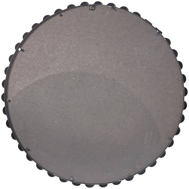 CosmoLiving by Cosmopolitan Metal Wall Mirror with Beaded Detailing