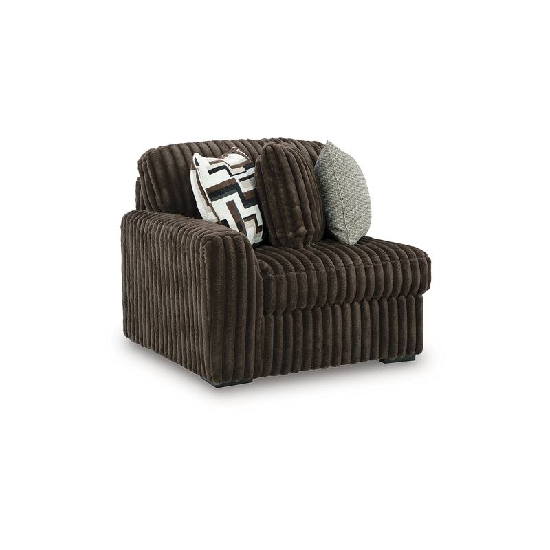 Signature Design by Ashley Midnight-Madness Dark Brown 5-Piece Sectional - 122" W x 122" D x 40" H