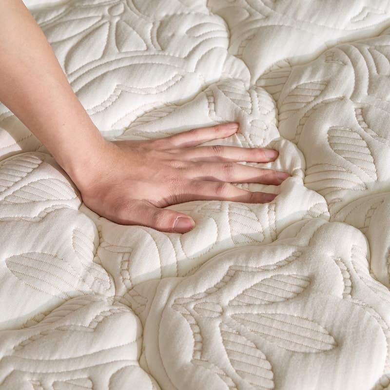 Modern 12 in. Medium Gel Memory Foam Motion Isolation Mattress - White - Queen