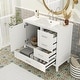 preview thumbnail 21 of 19, GDFStudio - Aurea 36" Bathroom Vanity with Ceramic Sink, Soft-Close Door & 3 Drawers