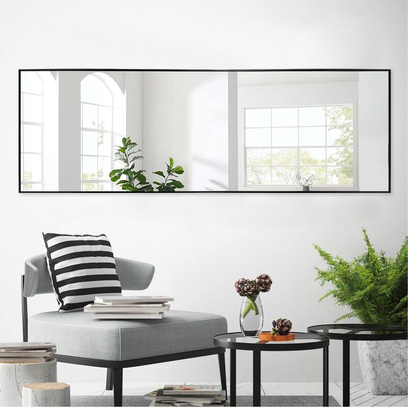 Jumbo Aluminum Frame Mirror - 21.26" W x 0.8" D x 64.17" H