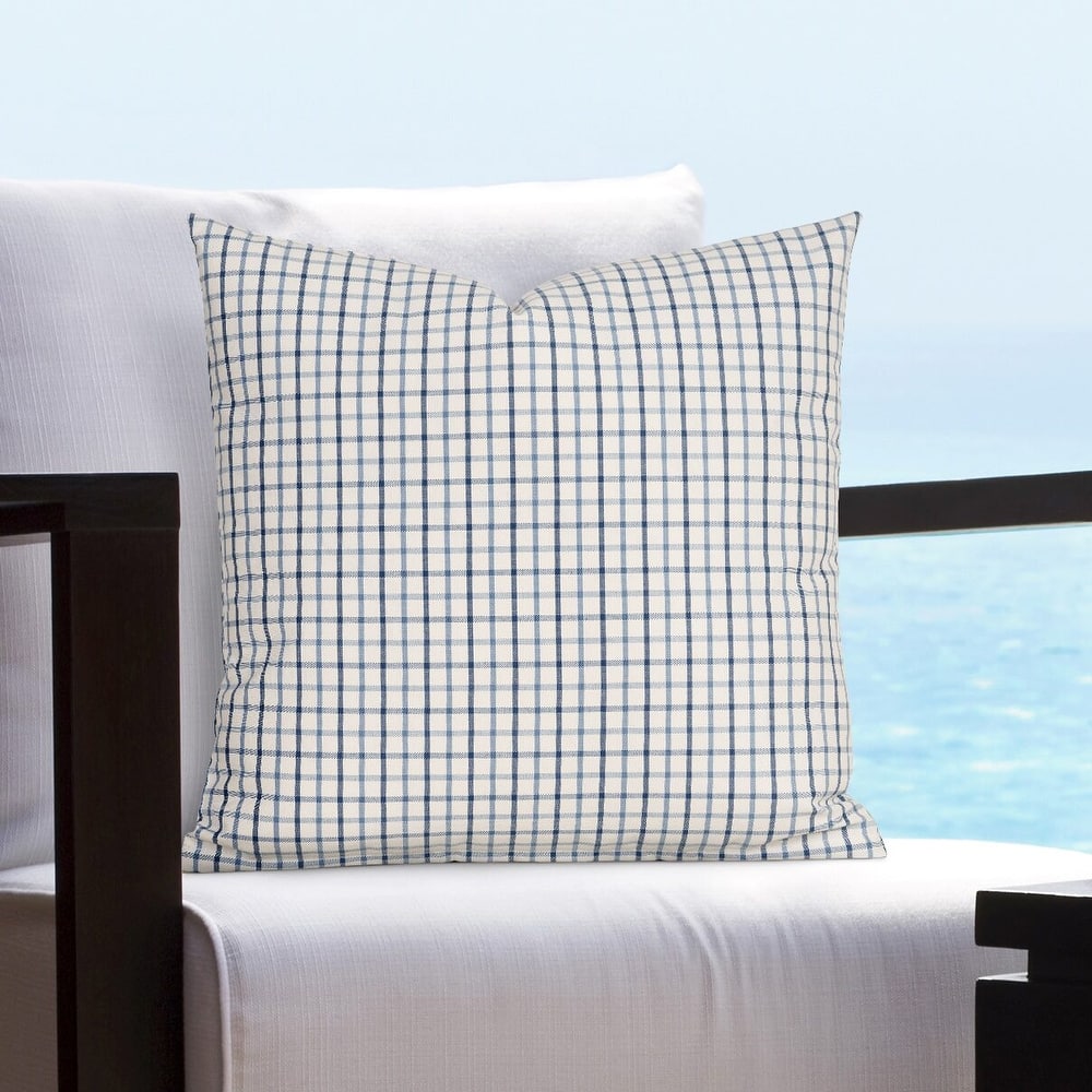 Siscovers Nash Plaid Solarium Indoor/Outdoor Throw Pillow