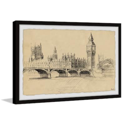 Big Ben Sketch Framed Print