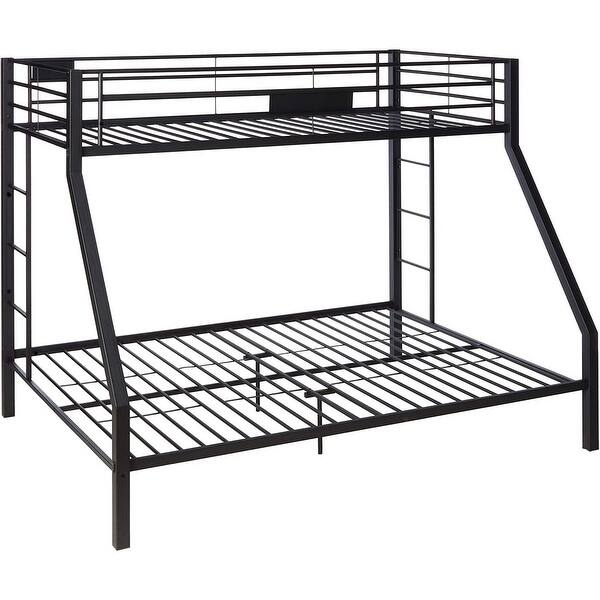 slide 2 of 5, Metal Twin XL/Queen Bunk Bed, Black Sand