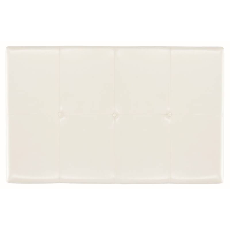SAFAVIEH Tonja Brown Bicast Leather Rectangle Ottoman