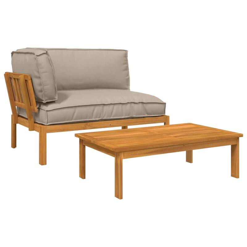 vidaXL Sofa Set in Solid Acacia Wood