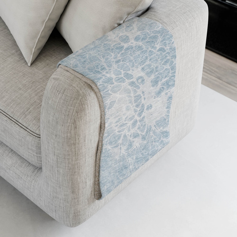 Premium Machine Washable Modern Floral Sherpa Throw Blanket