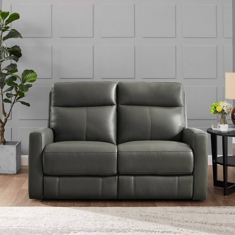 Hydeline Vienna Power Recline Top Grain Leather Loveseat