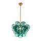 preview thumbnail 24 of 63, Glam Single-light Dining Room Glass Globe Bubble Chandelier - 17.7 in