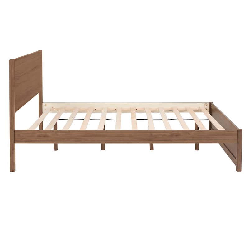 Wimberley Wood Finish Panel Platform Queen Bed by iNSPIRE Q Modern