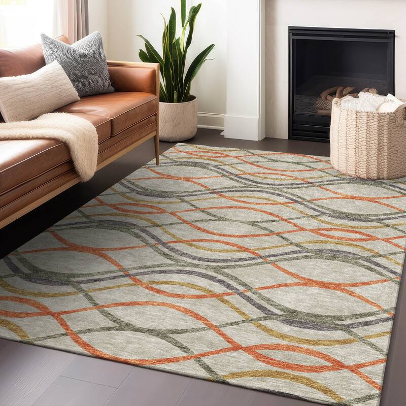 Premium Washable Super Soft Contemporary Dickerson Mayfield Rug