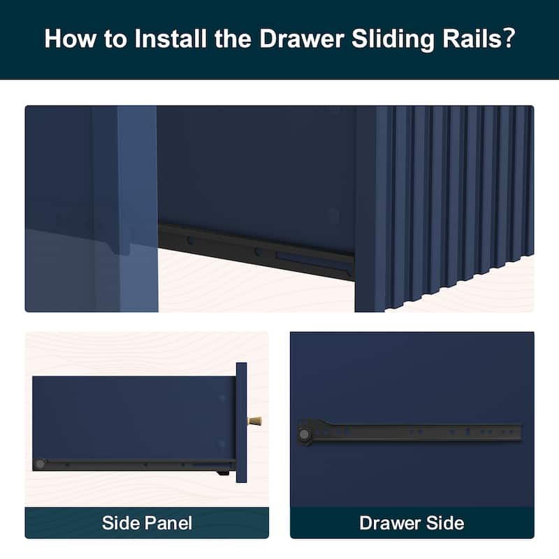 Modern 6-Drawer Fluted Dresser