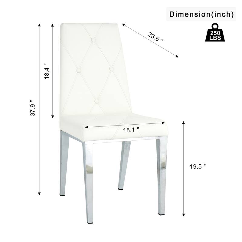 Set of 2 Modern Simple Dining Chair